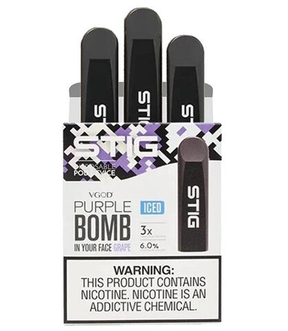 Stig VGOD Purple Bomb Iced Disposable Vape