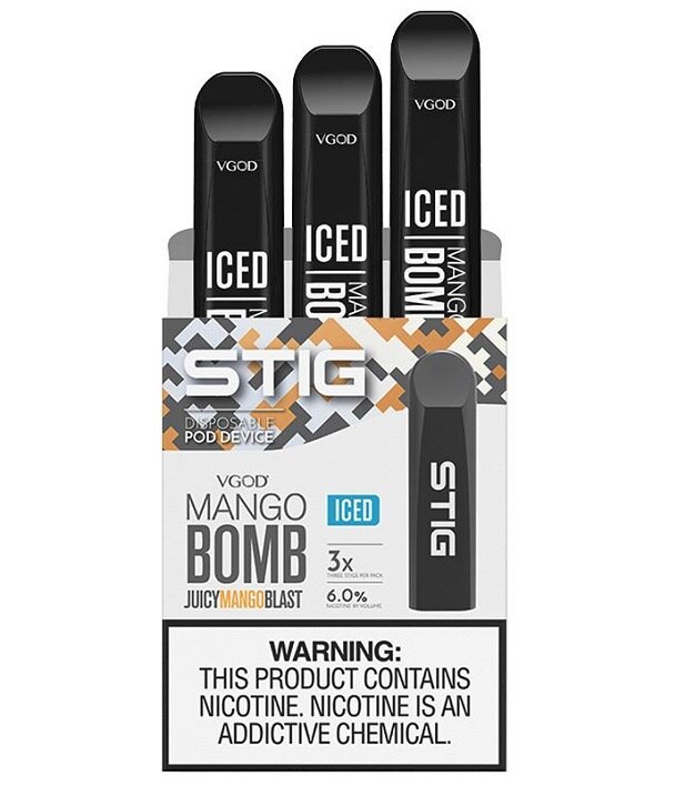 Stig VGOD Mango Bomb Iced Disposable Vape